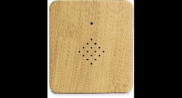 QLT Nature Box – Junglegeluiden en Oceaangolven – Vierkant Vogelhuisje Geluidsbox met Hifi – Hout