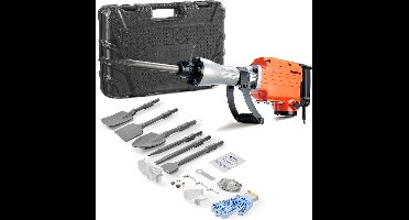 Breekhamer – Sloophamer – Betonhamer – Elektrische Hamer – Breekmachine – 2200W Motor – 6 Wisselbare Beitels – Aluminium Behuizing