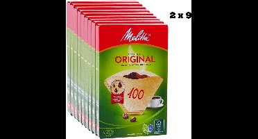 2 x 9 Melitta classic filterzakjes 100/40 natuur Verpakkingen van 40 stuks