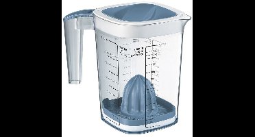 Rotho Loft maatbeker - multipurpose - met spatbescherming - horizon blauw