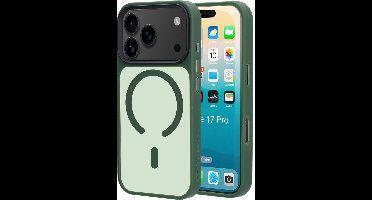 Mobiparts hoesje geschikt voor Apple iPhone 17 Pro - Hardcover - MagSafe - Groen