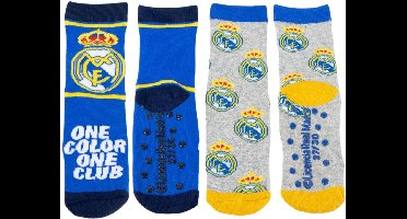 Antislip Sokken met Applicaties - Real Madrid