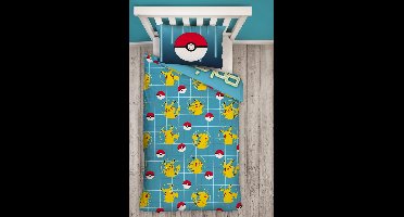 Pokemon - dekbedovertrek - pikachu -140*200 - 63*63 - microfiber