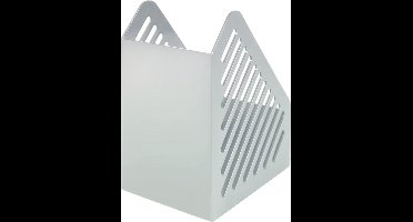 Helit staande documentenhouder A5 lichtgrijs polystyrol