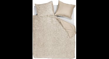 Ambiante Plush Teddy dekbedovertrek - Tweepersoons - 200x200/220 - Zand