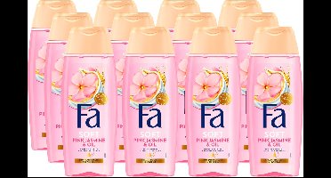 Fa Pink Jasmine & Oil Douchegel 12x250ml - Voordeelverpakking