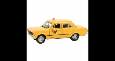 Welly Fiat 125p Taxi Modelauto 1:34 Oranje Metaal