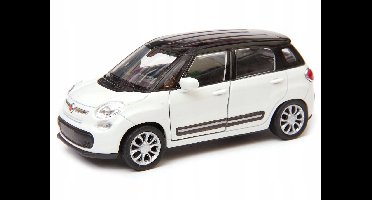 Welly Fiat 500L modelauto 1:34 Wit - gegoten metaal