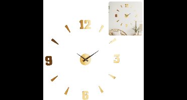 Relaxwonen - Klok - Uniek model - Goud - Past overal