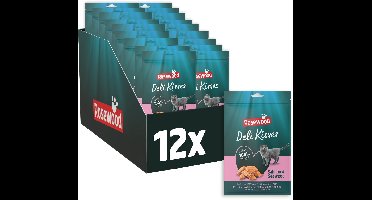 Rosewood Deli Kisses Zalm & Zeewier - Kattensnack met Zalm - Zonder Toegevoegd Zout of Suiker - 12 zakjes à 60g