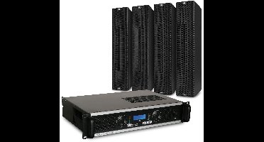 Power Dynamics PDCS403 passieve speakerset voor gebedshuis, sportzaal of bedrijfshal - 500W - Zwart