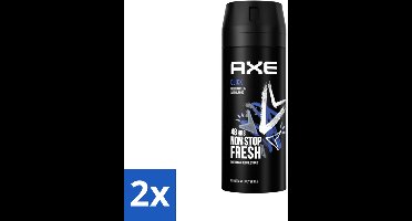 2 x Axe Deodorant Bodyspray Click 150 ml - Deodorant - Deodorant Spray - Axe Click - 48 Uur Bescherming - Frisheid