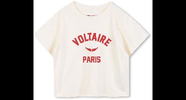 Zadig & Voltaire X60459 T-shirt Met Korte Mouwen Wit 6 Years Meisjes
