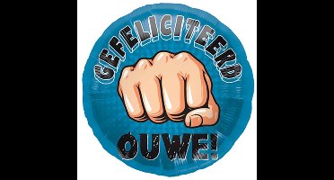 Folat - Folieballon Gefeliciteerd Ouwe 45 cm