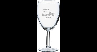 Gegraveerde wijnglas 24,5cl Breda