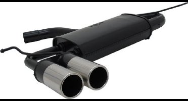 Sportuitlaat Zwart - Audi A3 8P Sportback / Seat Leon 1P - Viking Choice Sorteinddemper