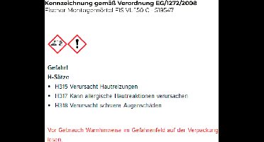 Fischer montagemortel FIS VL 150 C - 519547