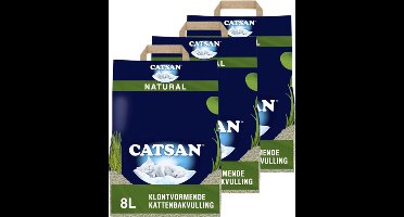 Catsan Natural - Kattenbakvulling - 3 x 8 l