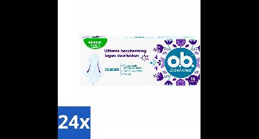 24 x o.b. - Tampons - Extra Protect Super Plus - Betrouwbare Nachtbescherming - 16 tampons - Nachttampons - Super Plus Tampons - Zware Menstruatie - Tampons Voor Nacht - Extra Bescherming Tampons