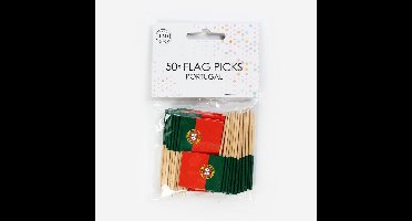 Wefiesta - Prikkers Portugal (50 stuks) - WK voetbal 2026 - WK voetbal versiering - Olympische spelen