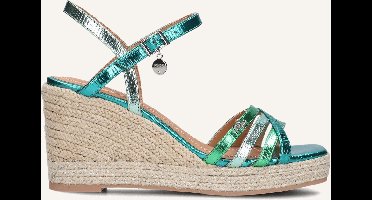 Mexx Noemi Pakina Sandalen - Met Sleehak - Dames - Groen - Maat 42