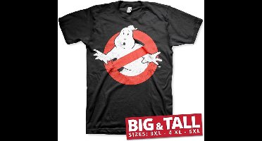 Ghostbusters Distressed Logo T-shirt zwart 5XL Katoen -