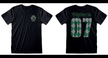 Harry Potter Quidditch Slytherin 07 T-Shirt HAR06477TSB Black-M