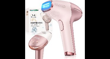 BronStore® Laser Ontharingsapparaat met Ice Cooling - IPL Ontharing Apparaat - Epileerapparaat Dames & Heren - Ontharingsapparaten - Inclusief 9 Intensiteiten & 999.999 Flitsen