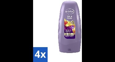 Andrélon - Oil & Curl - Conditioner - 250 ml - Voordeelverpakking - 4 stuks