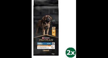 2x14 kg Pro plan dog adult large breed robuust kip hondenvoer