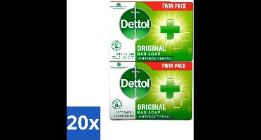 20 x Dettol - Zeeptablet - Origineel - Antibacterieel - 2x 100g Zeeptabletten - Handzeep - Antibacterieel - Hygiëne - Handwas - Zeeptablet