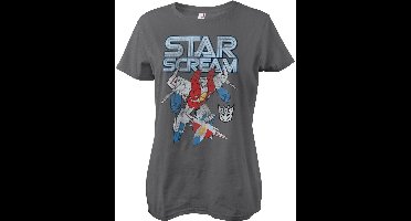Transformers Starscream Washed Girly Tee Damen T-Shirt Darkgrey-S