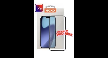 Screenprotector 2 stuks - Geschikt voor iPhone 17 Pro Max - Gehard Glas - Anti-Statisch - Krasvrij - Extra bescherming
