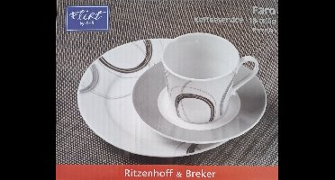 Ritzenhoff & Breker Faro koffieservies 18 delig porselein