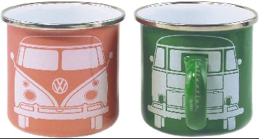 Emaille Beker - VW Collection T1 Bus - Set Van 2