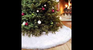 Kerstboomrok - Kerstboomkleed - Kerstversiering - Wit
