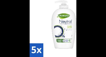 5 x Neutral Vloeibare Handzeep 250 ml - Gevoelige Huid - Handzeep - Vloeibare Handzeep - 0% Parfum - 0% Kleurstof