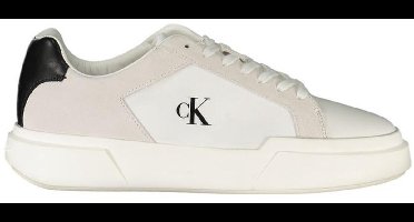 Polyester Low-Top Sneaker with Cushioned Insoles - White