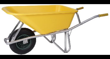 Kruiwagen kunststof met luchtwiel