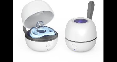 Crrynuo -Fopspeen sterilisator - UV-sterilisatie - Geschikt voor diverse kleine producten - Wit - 1 Stuk