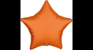 Riethmüller - Folieballon ster - neon oranje - 45 cm