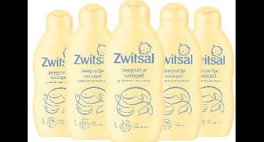 Zwitsal Wascrème – Zeepvrij 5 x 200 ml - Helpt de natuurlijke huidbarrière te beschermen - Met Calendula