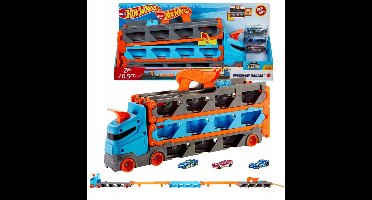 Hot Wheels Speedway Hauler: Vrachtwagen, Racebaan & Opslag 2-in-1