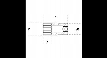 BETA Dopslagsleutel 3/8" 10mm Lang 910AL/10
