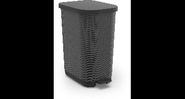 Rotho Orbe pedaalemmer - prullenbak 35L - BPA vrij - carbon grafix