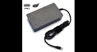 LCNB-PRO-140-C 140W Notebook Laptop Adapter USB Type-C Oplader geschikt voor Macbook / Tablets / Smartphones en Laptops met USB-C poort - 110~240V - 5~20V - 3~4,5A