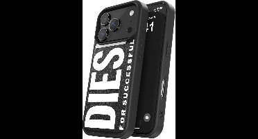 Diesel Telefoonhoesje iPhone 17 Pro – Zwart met groot wit logo – Valbescherming tot 2 Meter – Magsafe (draadloos) Opladen – Magsafe accessoire compatibel – Shockproof – Backcover – Origineel Diesel Accessoire