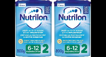 Nutrilon 2 - Opvolgmelk Baby 6-12 maanden - Babymelk in Poeder voor Flesvoeding - 2 x 800g
