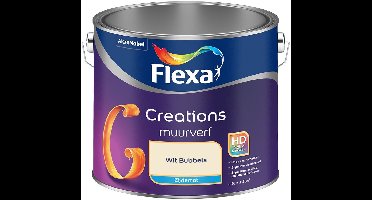 Flexa - Creations Muurverf Zijdemat - Wit Bubbels - Mengverf - 2.5 L