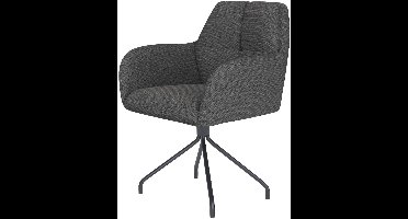 Puur - Dannie draaistoel metaal spider - grijs